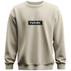 Organic Cotton Sweatshirt – Futhark Logo (Beige) | Minimalist Viking Style